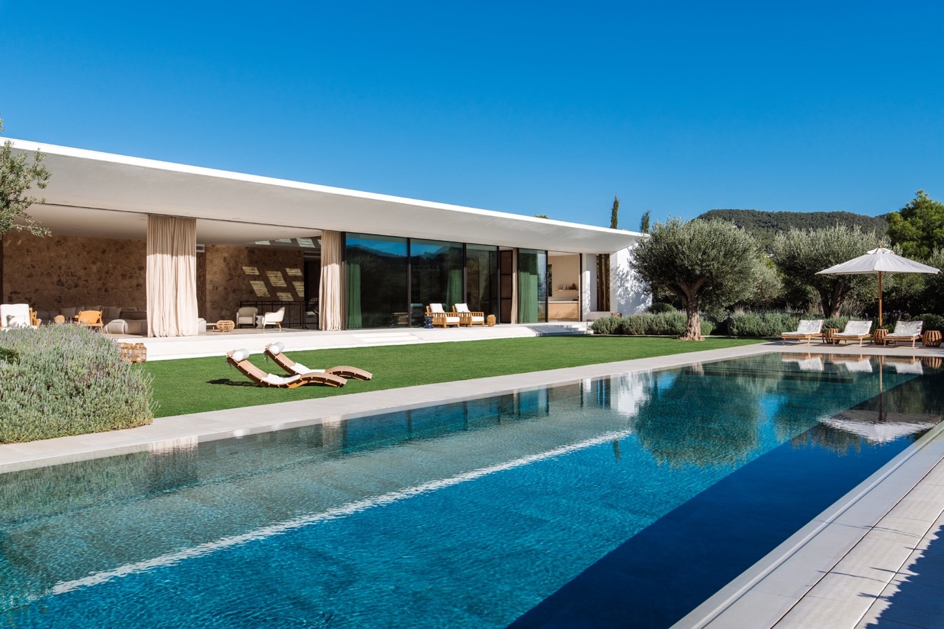 This striking villa takes interior inspiration from the island
